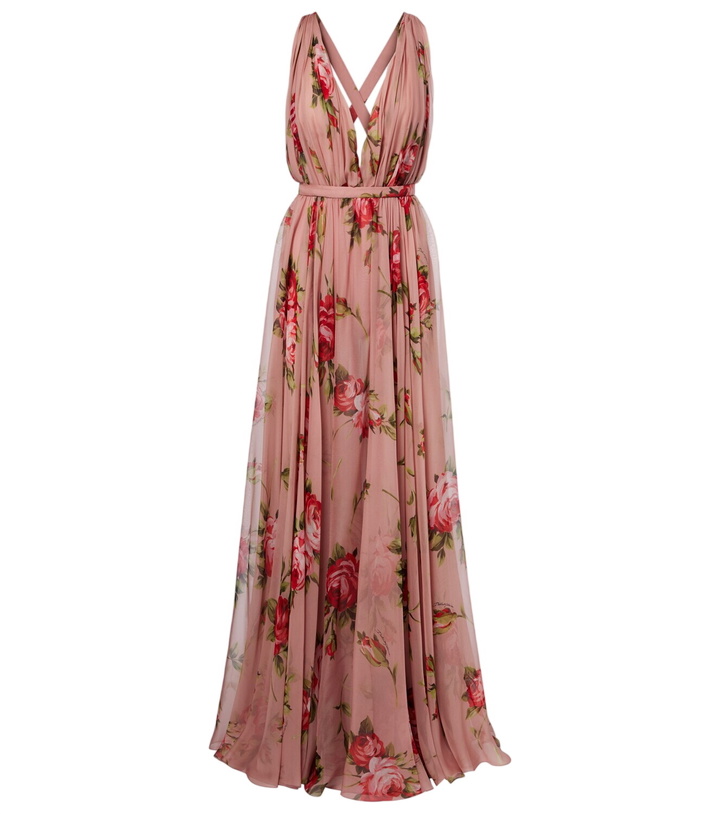 Photo: Dolce&Gabbana Floral silk chiffon gown