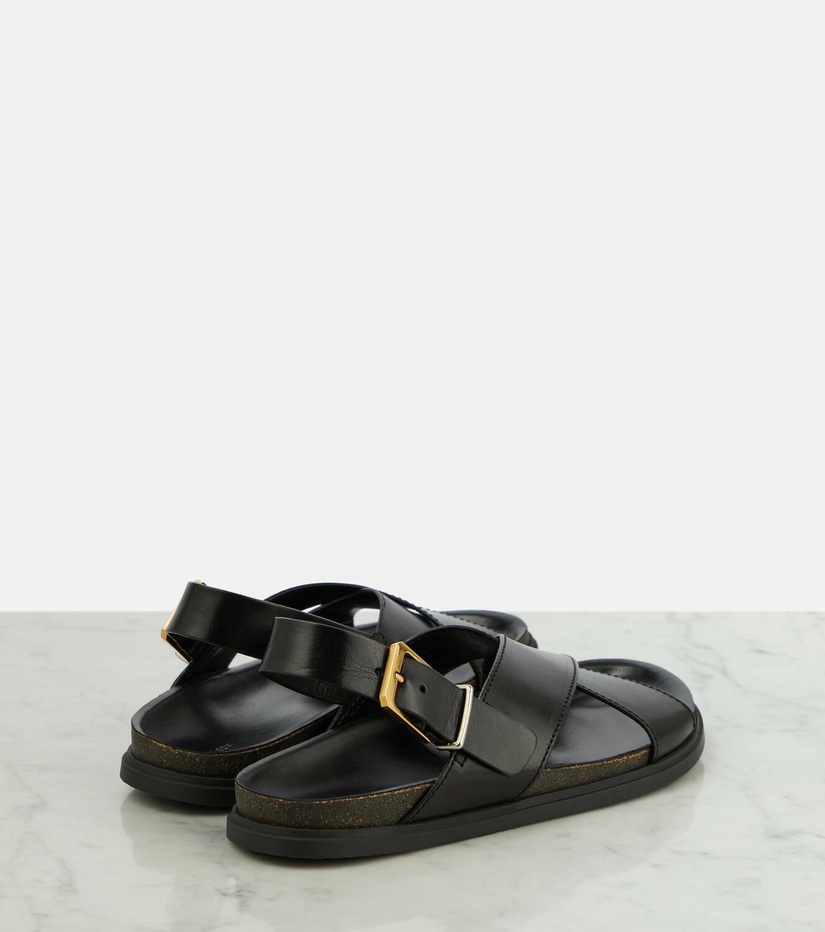 サンダル・ミュール 25ss THE ROW Sarasandals with elastic and leather The Row Elastic Sara Sandals | Harrods US