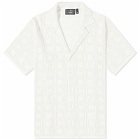 Represent Lace Knitted Vacation Shirt in Chalk