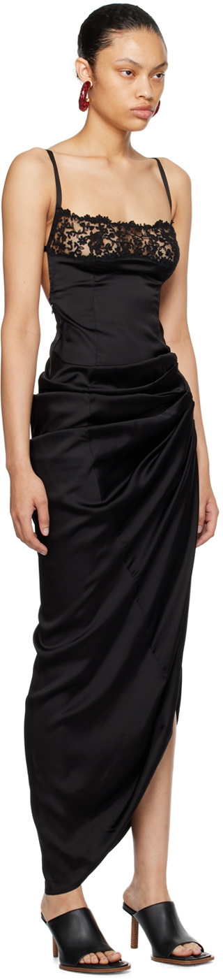 Jacquemus Black Le Chouchou 'La Saudade Longue Brodée' Maxi