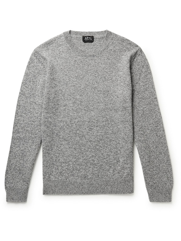 Photo: A.P.C. - Wool and Cashmere-Blend Sweater - Gray
