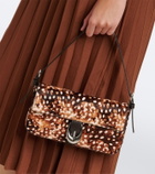 Staud Animal-printed calf hair shoulder bag