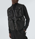 Rick Owens Deconstructed leather vest