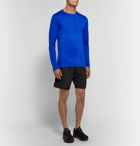 FALKE Ergonomic Sport System - Blueprint 2.0 Printed Stretch-Jersey Running T-Shirt - Bright blue