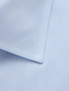 Canali - Herringbone Cotton Shirt - Blue