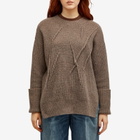 Undercover Women's Oversized Knitted Jumper in Brown