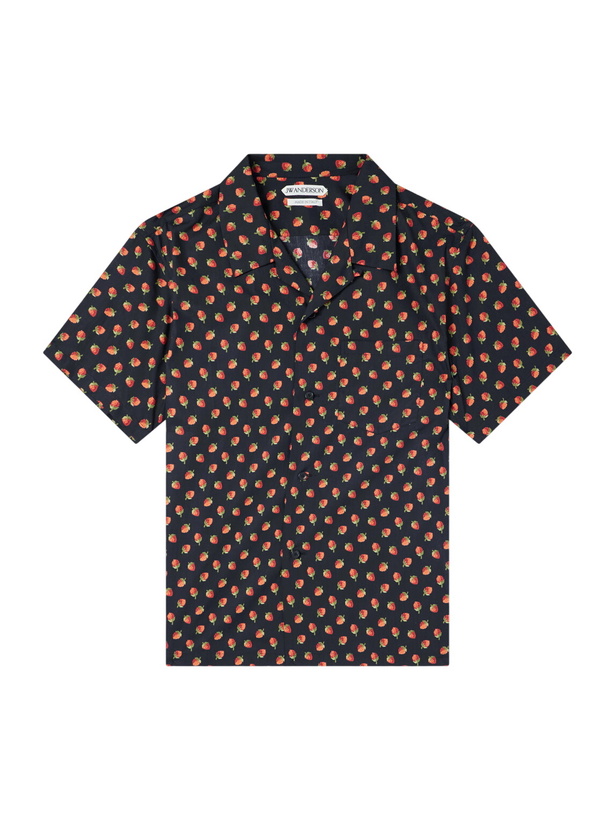 Photo: JW Anderson - Camp-Collar Printed Cotton Shirt - Black