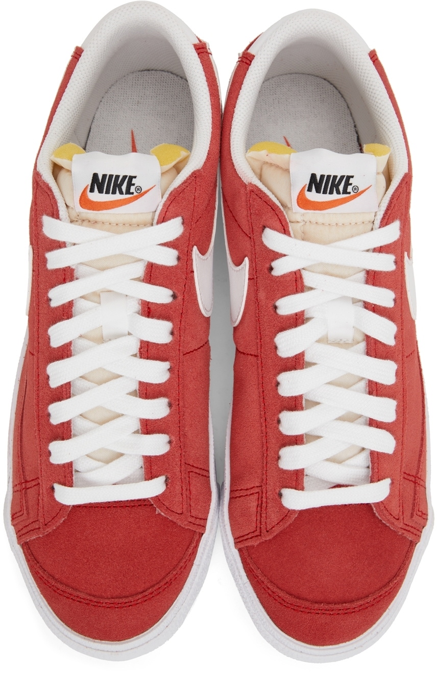 Nike Red & White Blazer Low ’77 Sneakers Nike
