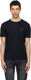 Paul Smith Three-Pack Black Organic Cotton Logo Lounge T-shirts
