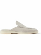 Loro Piana - Babouche Walk Suede Backless Loafers - Neutrals