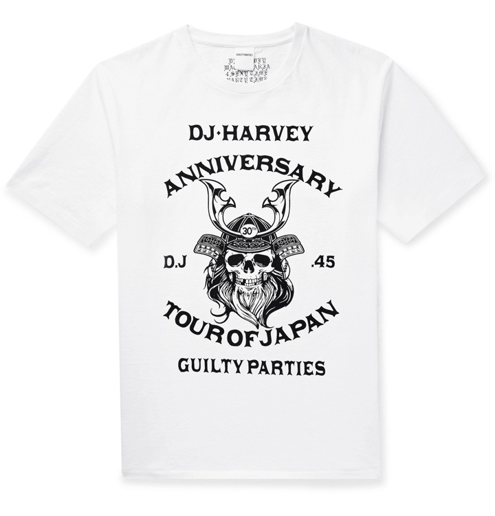 Photo: Wacko Maria - DJ Harvey Printed Cotton-Jersey T-Shirt - White