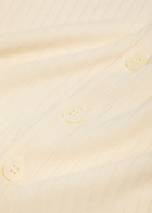 Our Legacy Rib-knit Cotton Henley top Ivory