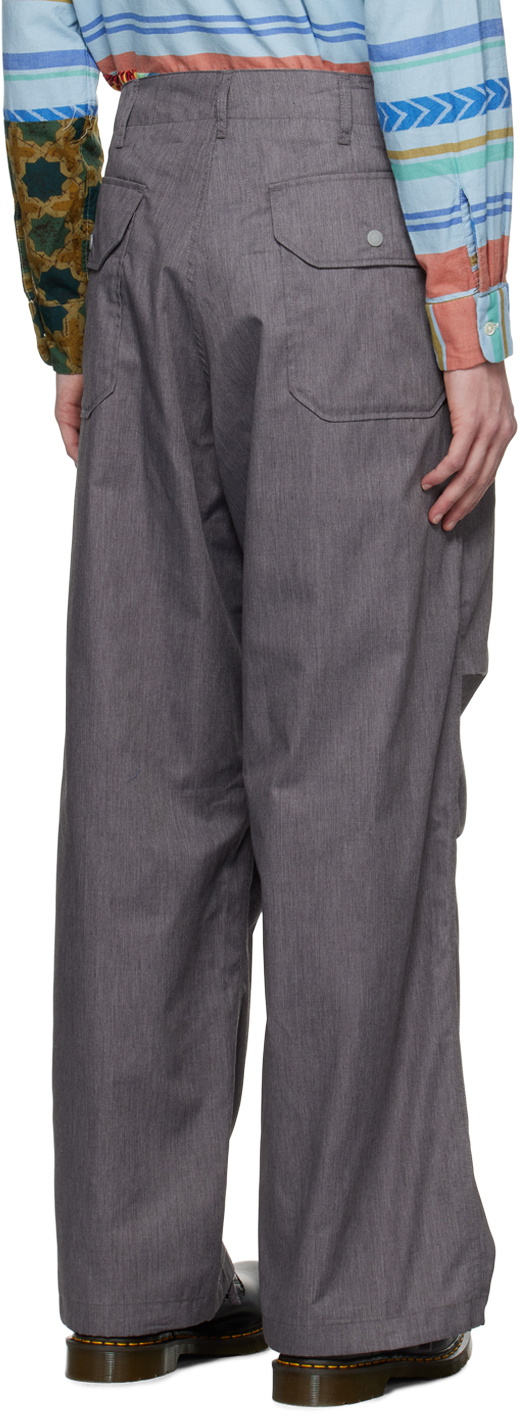 Engineered Garments Gray Drawstring Trousers Engineered Garments