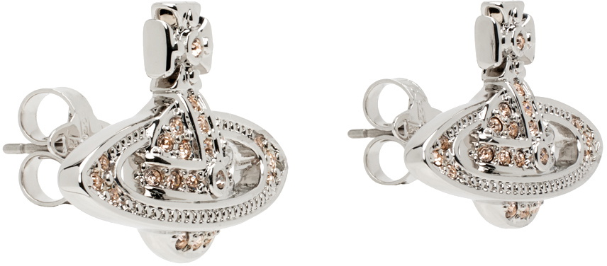 ★Vivienne Westwood★ Mini Bas Relief Earrings Silver Vivienne Westwood Mini Bas Relief Earrings | Silver | FARFETCH