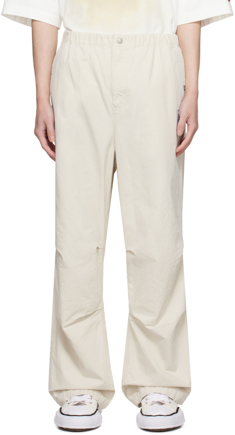 Miharayasuhiro Off-White Tucked Trousers Miharayasuhiro