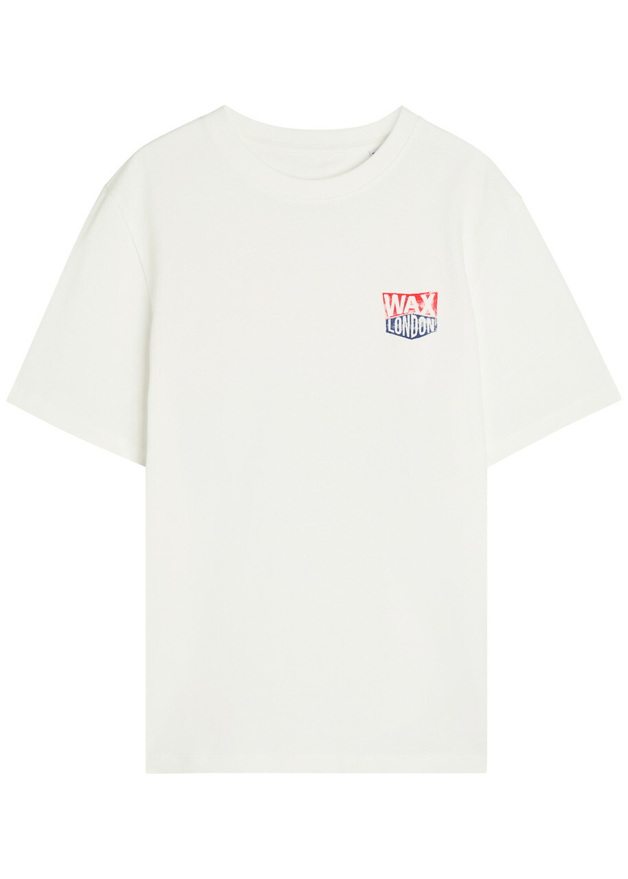 Wax London Dean Logo-print Cotton T-shirt White