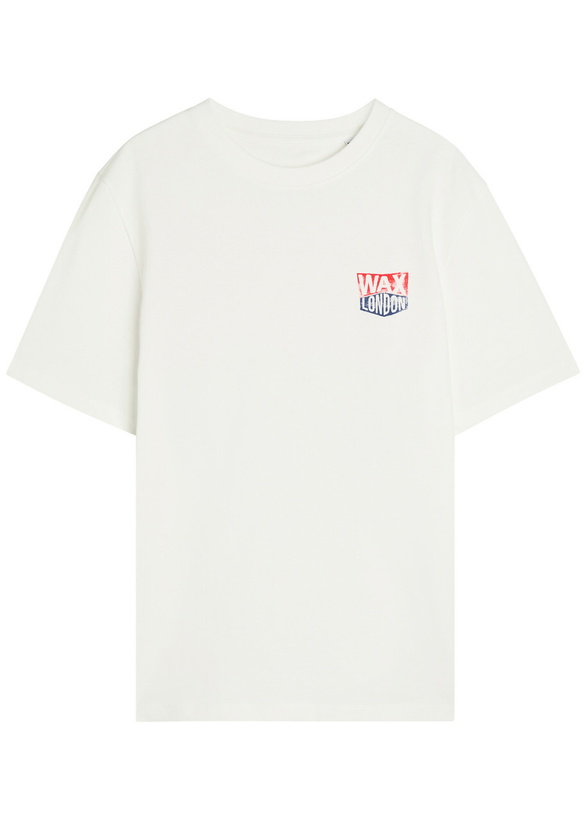 Photo: Wax London Dean Logo-print Cotton T-shirt White
