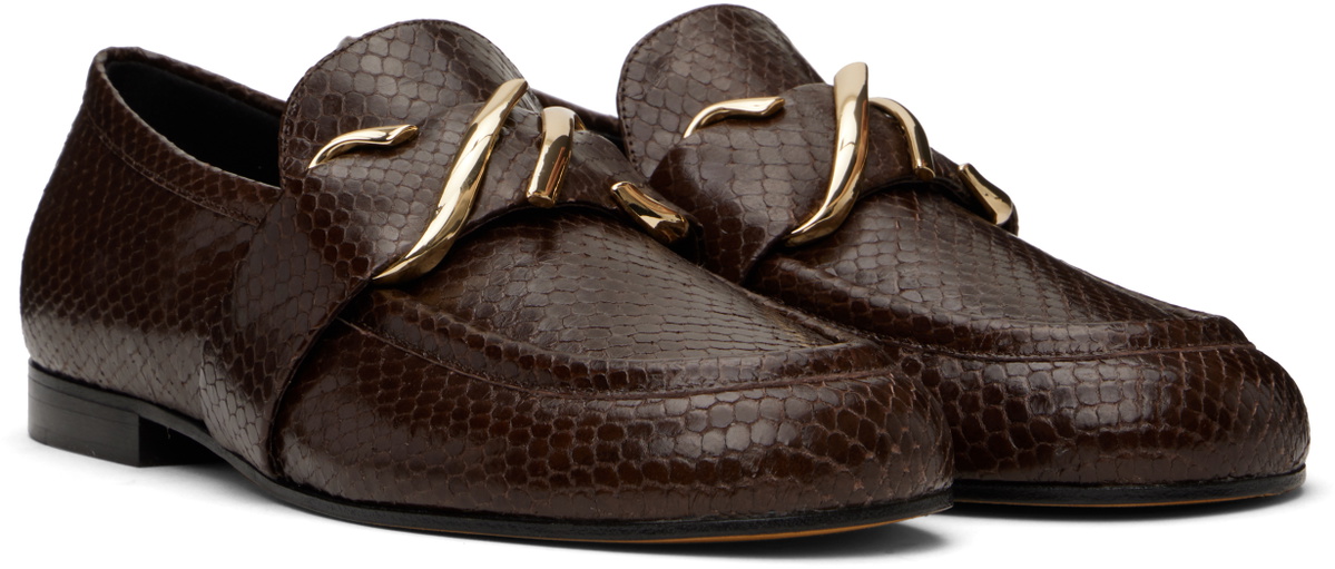 Proenza Schouler Brown Monogram Loafers