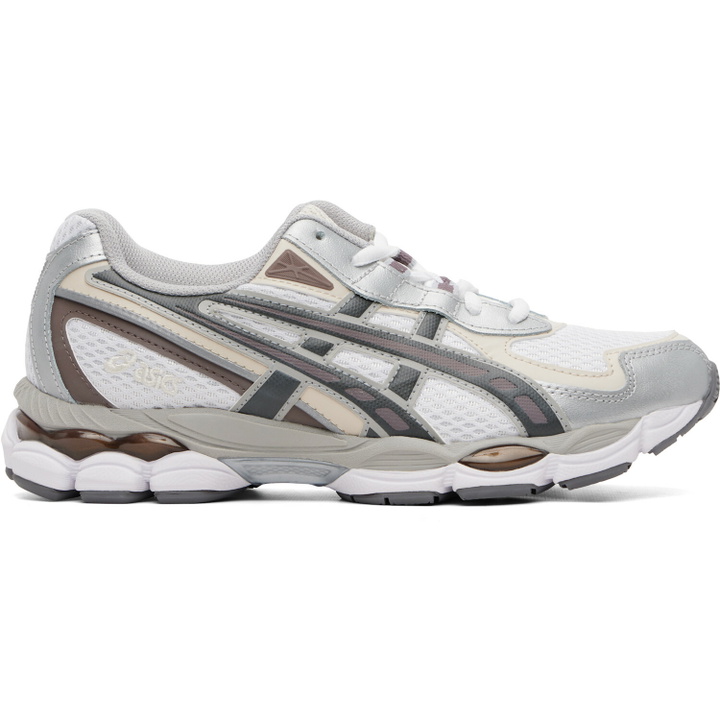 Photo: ASICS White & Brown Gel-NYC 2055 Sneakers