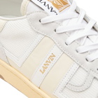 Lanvin Men's Clay Court Sneakers in White/Butter