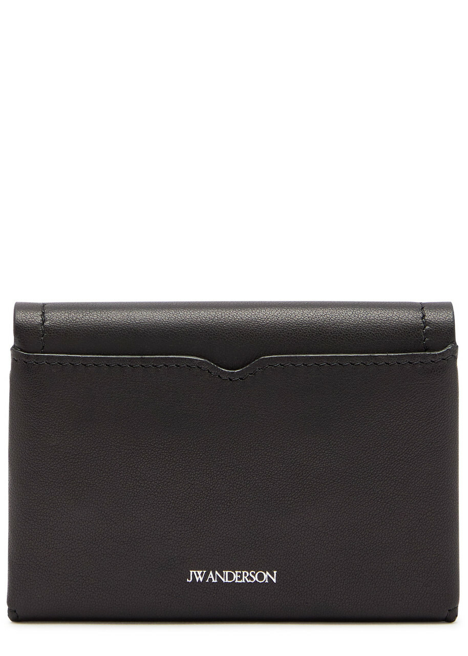 JW Anderson Loafer Leather Card Holder - Black - One Size