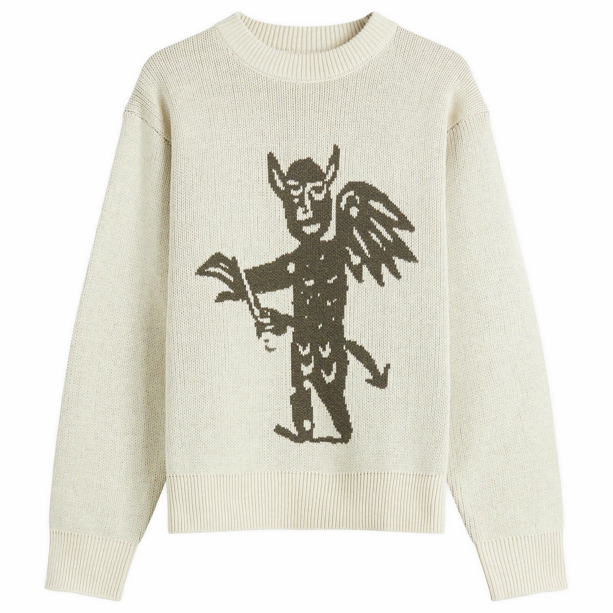 Heresy Men's Rogue Knit Sweater in Ecru