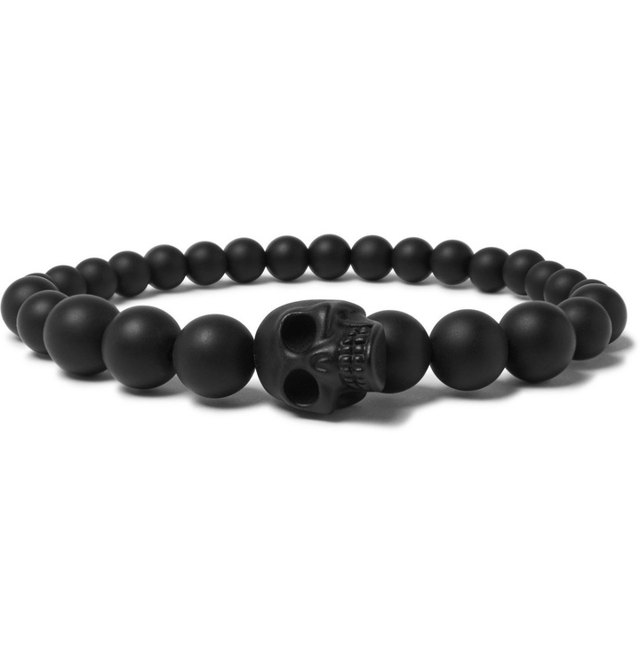 Photo: Alexander McQueen - Resin Bead Bracelet - Black