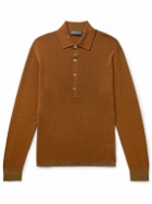 Loro Piana - Cashmere and Silk-Blend Polo Shirt - Brown