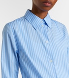 Toteme Striped cotton poplin shirt