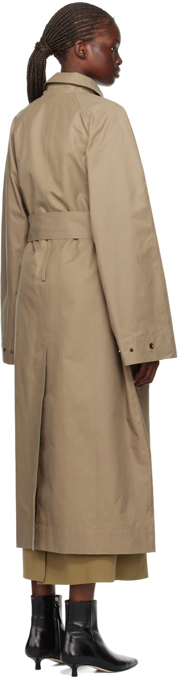Birrot Khaki Mool Trench Coat
