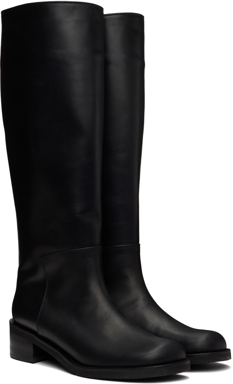 AMOMENTO Black Long Boots