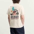 Les Deux Men's Record T-Shirt in Ivory