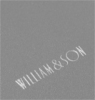 William & Son - Silver Tone-Trimmed Leather Mini Jotter Pad - Gray
