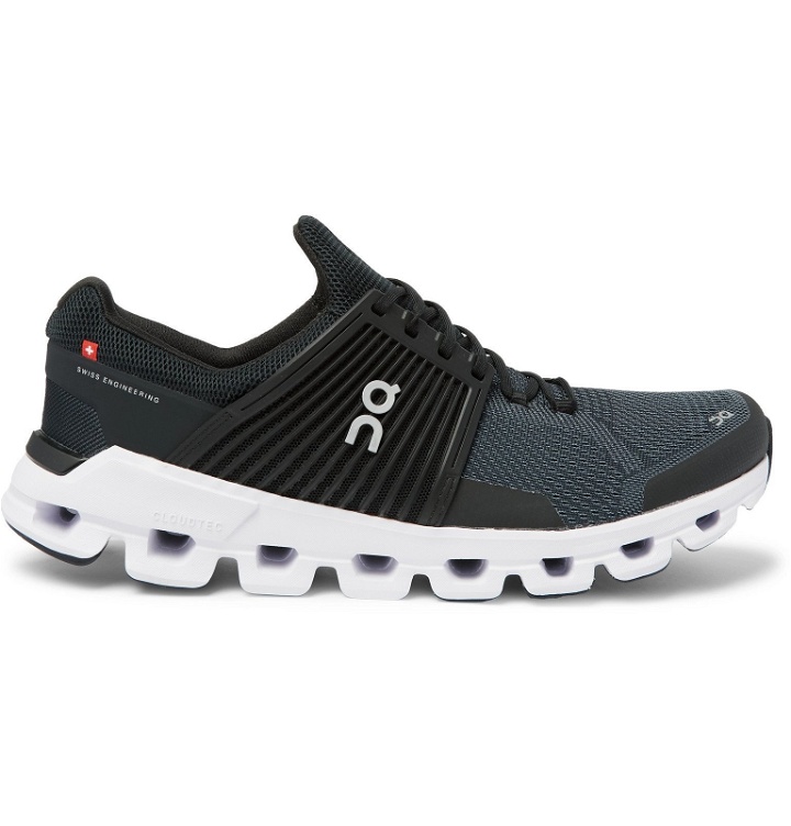 Photo: On - Cloudswift Rubber-Trimmed Mesh Running Sneakers - Black