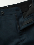 Incotex - Slim-Fit Wool-Blend Twill Trousers - Blue