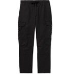 Officine Generale - Jay Garment-Dyed Tencel Drawstring Cargo Trousers - Black