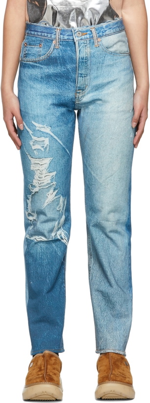 Photo: doublet Blue Photo Print Jeans