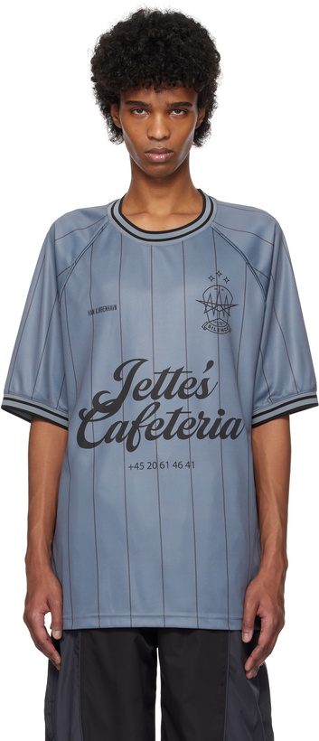 Photo: Han Kjobenhavn Gray Logo Football SS T-shirt
