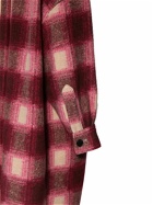 MARANT ETOILE Fontizi Plaid Wool Blend Coat