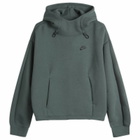 Nike Women's Tech Fleece Oversized Hoodie in Green/Black
