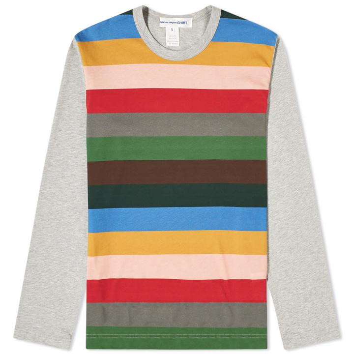 Photo: Comme des Garcons SHIRT Long Sleeve Block Stripe Tee