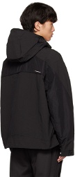 C2H4 Black Paneled Jacket