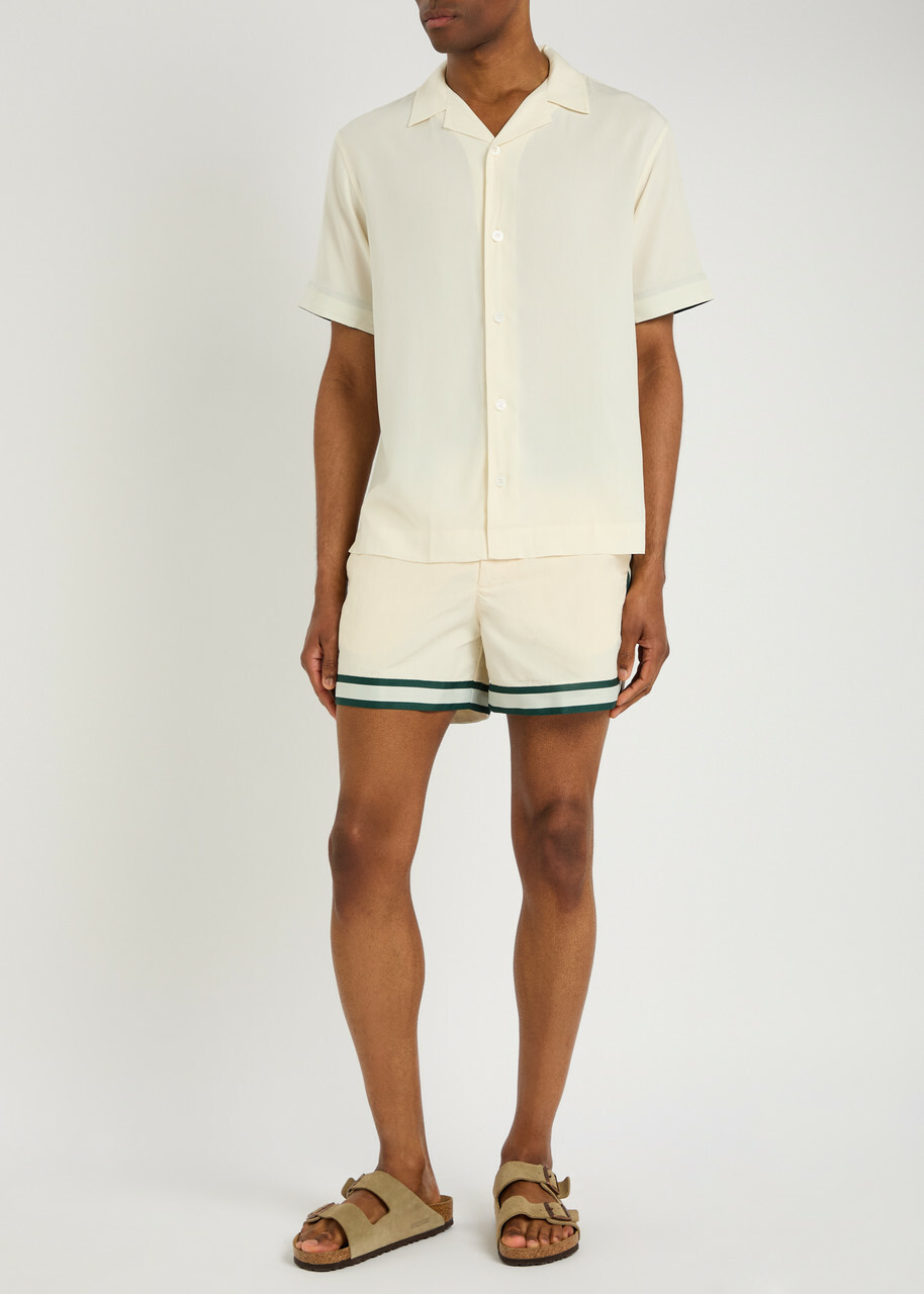 Che Baller Nylon Swim Shorts Ivory