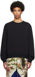 Dries Van Noten Black Crewneck Sweater