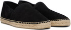 TOM FORD Black Perforated Suede Barnes Espadrilles