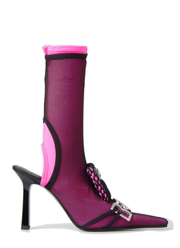 Photo: Lima High Heel Sock Boots in Pink