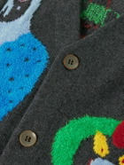 The Elder Statesman - Mythical Creatures Jacquard-Knit Cashmere-Blend Cardigan - Multi