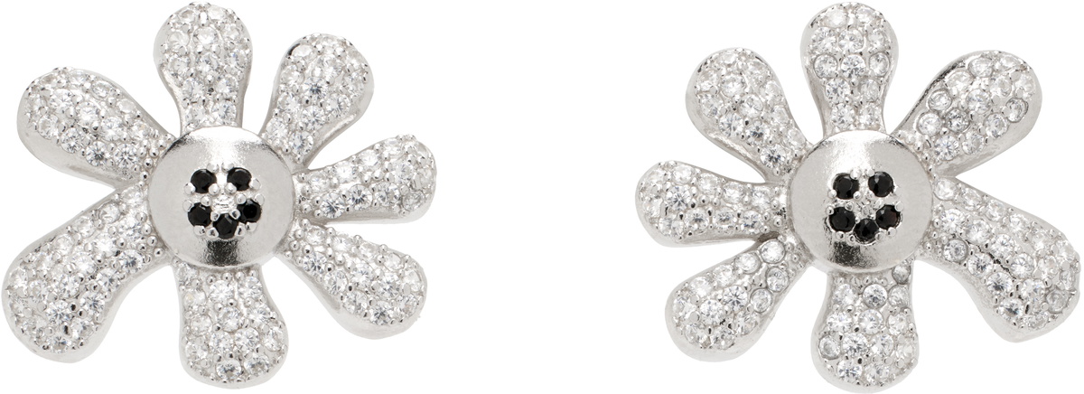 【COLLINA STRADA】HAPPY FLOWER EARRINGS_PINK LIGHT ROSE SQUASHED BLOSSOM EARRINGS | COLLINA STRADA