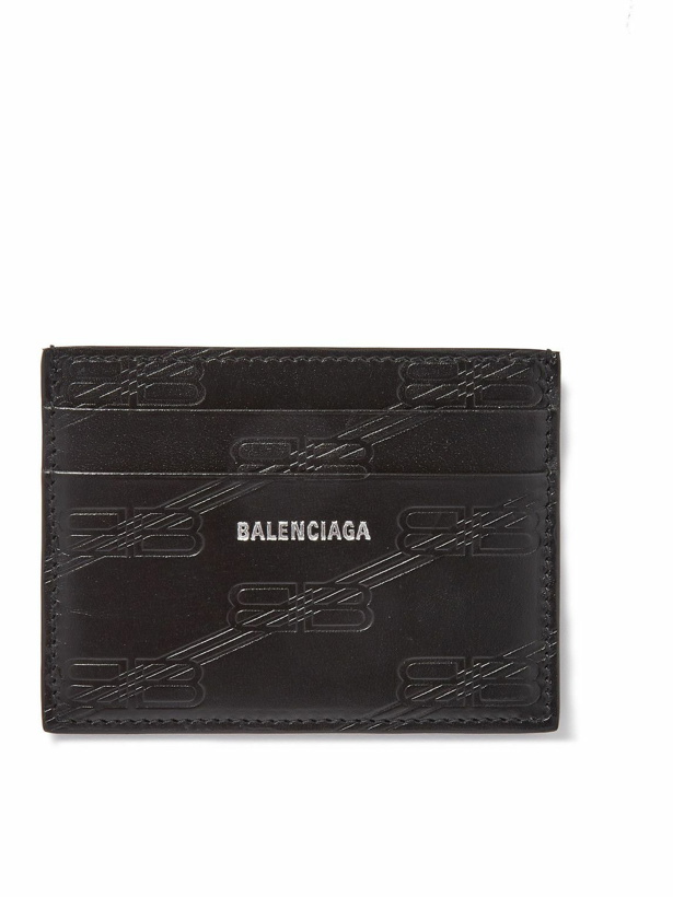 Photo: Balenciaga - Logo-Debossed Leather Cardholder