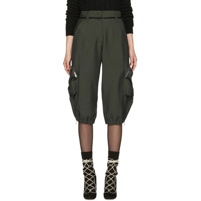 Photo: Fendi Green Mohair Cargo Pants